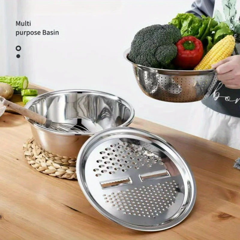 3-in-1 Kitchen Bowl – Wash, Cut & Drain